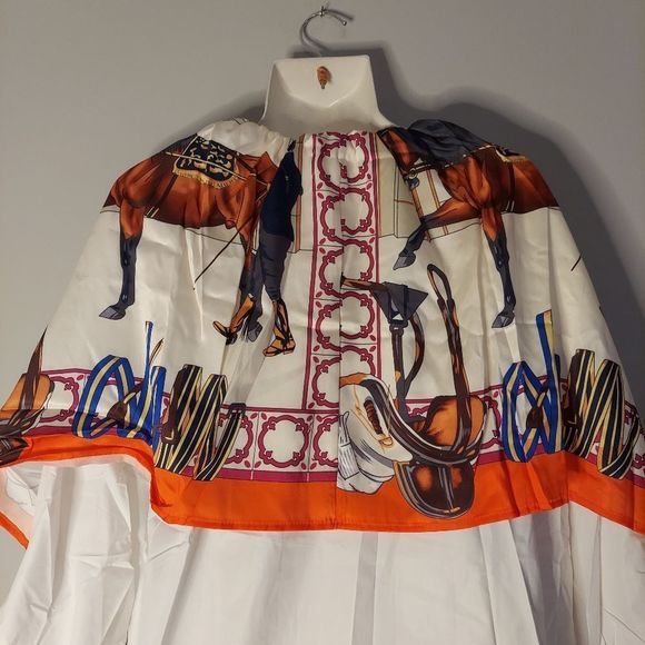 Long-Sleeve Neckerchief Accent Blouse - Picture 5 of 7